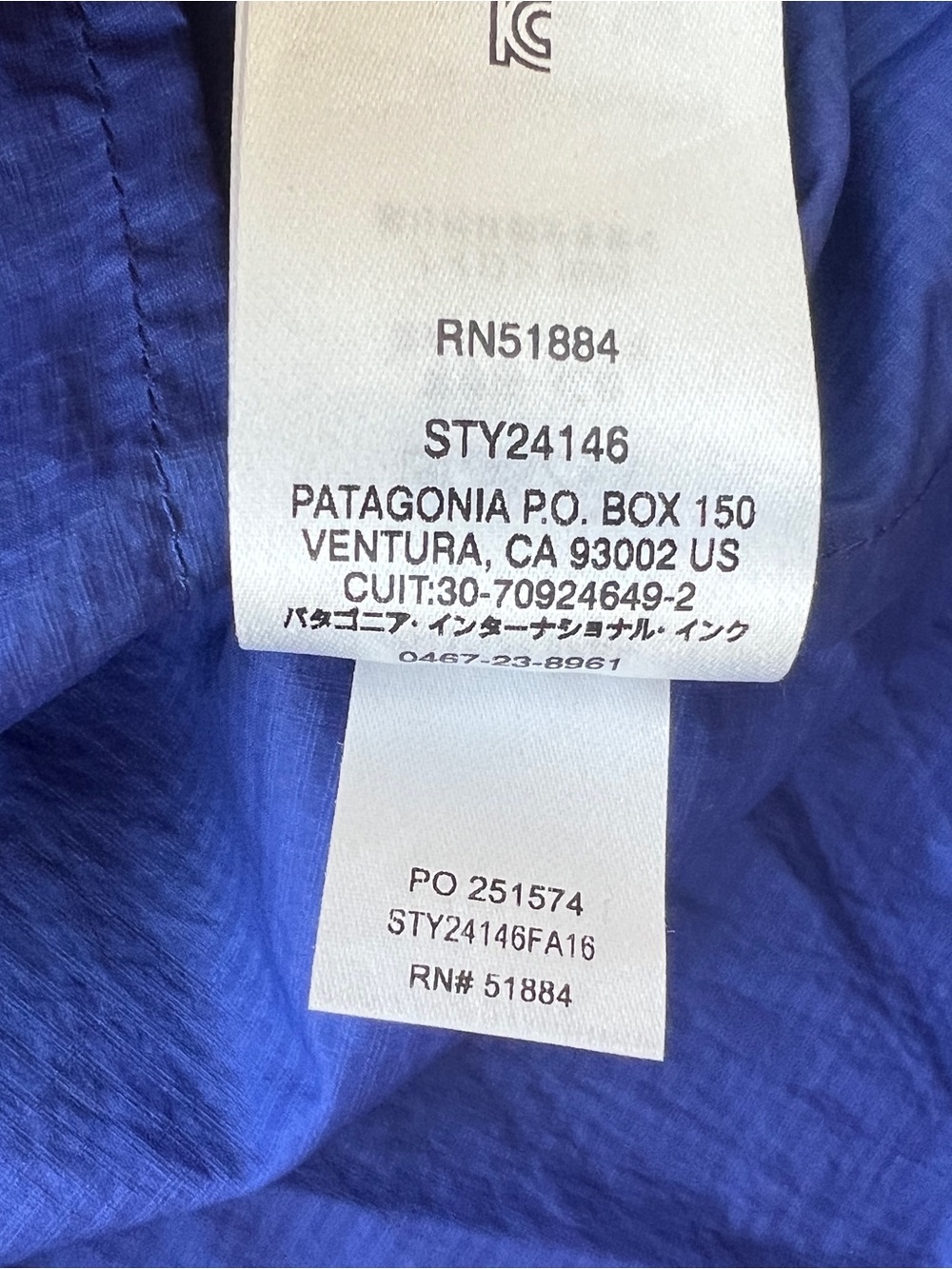 Patagonia Women’s Size XS Houdini Lightweight Hooded Windbreaker Jacket Blue - Picture 5 of 10